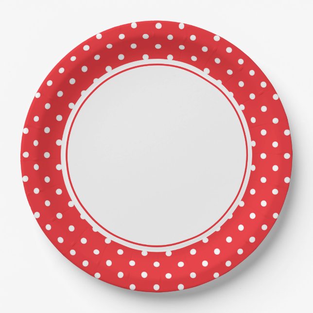 Polka Dots Paper Plates (Front)