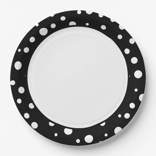 Polka Dots Paper Plates (Front)