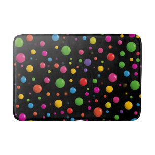 Polka Dots Pattern Bath Mat