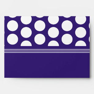 Polka dots pattern on ultra violet envelope