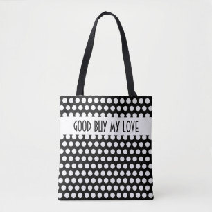 Polka Dots pattern white + your backgr. & ideas Tote Bag