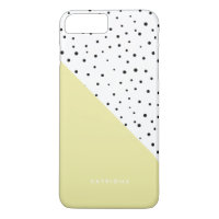 Polka Dots Pattern Yellow Abtract Personalised