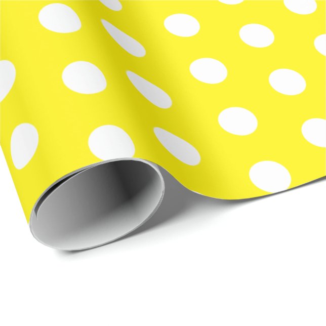 Polka Dots Perky Pattern Bright Colours Wrapping Paper (Roll Corner)