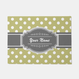 Polka Dots Personalised Doormat