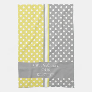 Polka Dots Personalised Kitchen Towels