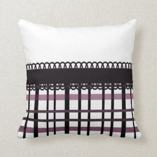 Polka Dots & Plaid Party ~ Pink Cushion