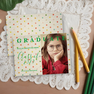 Polka Dots Pre-K Graduate Photo Textile Texture