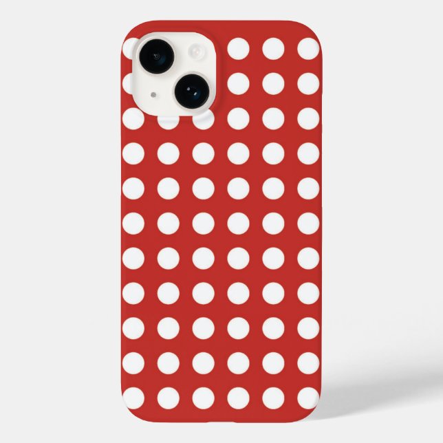 Polka dots retro style iPhone / iPad case  (Back)