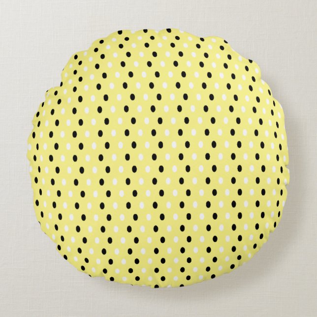 Polka Dots - Round Cushion (Front)