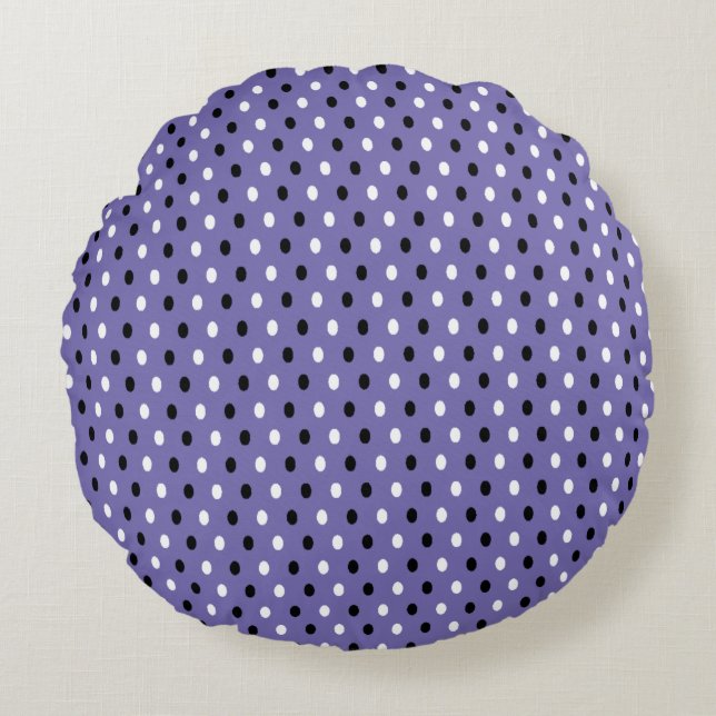 Polka Dots - Round Cushion (Front)