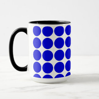 Polka Dots -Royal Blue Mug