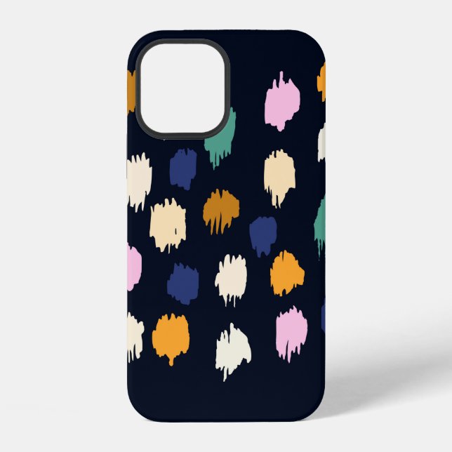 Polka dots seamless pattern iPhone case (Back)