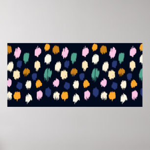 Polka dots seamless pattern poster