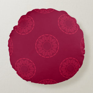 Polka dots seamless pattern. Vintage geometric bac Round Cushion