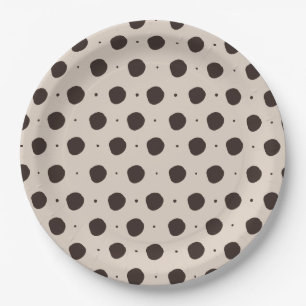 polka dots She's Tying the Knot Bridal Shower Paper Plate