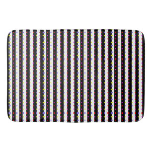polka dots stripes geometric shapes pattern art  bath mat