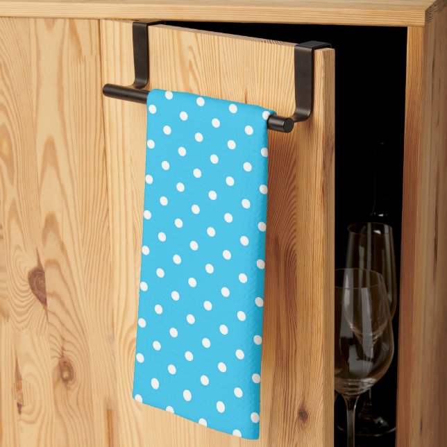 Polka Dots  Tea Towel (Thirds Fold)