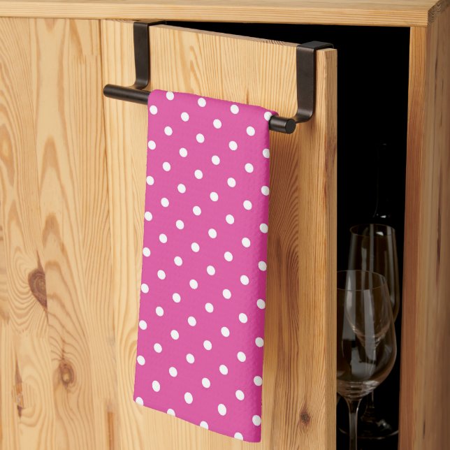 Polka Dots  Tea Towel (Thirds Fold)