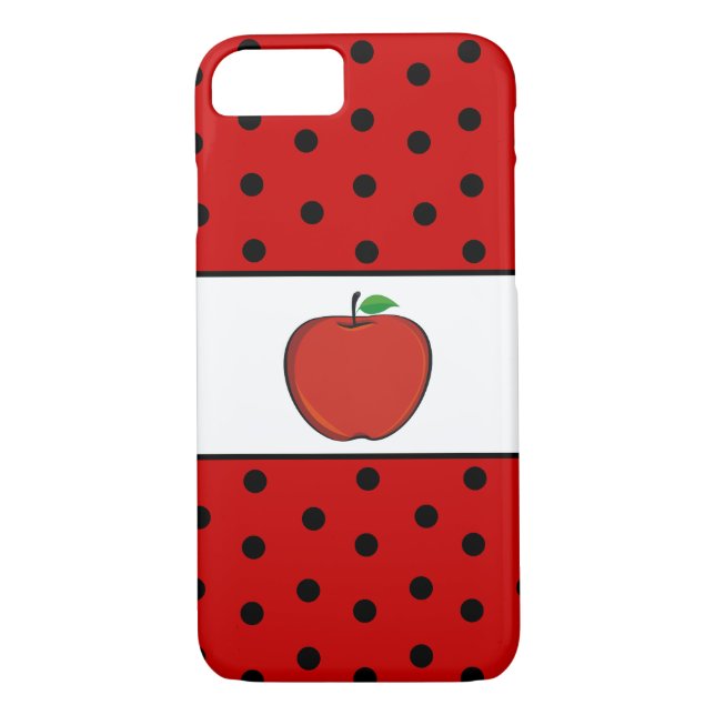 Polka Dots Teacher's Apple iPhone 7 case (Back)