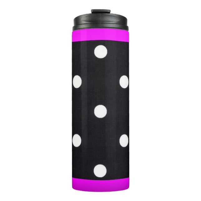 Polka dots  thermal tumbler (Front)