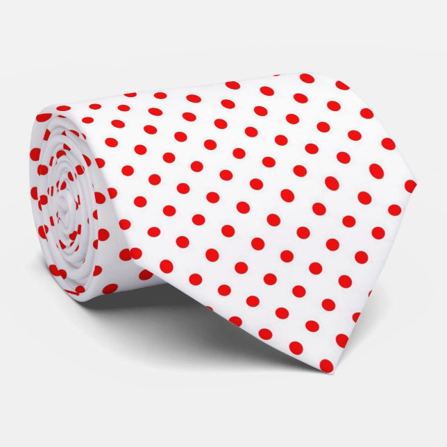 Polka Dots Tie (Rolled)