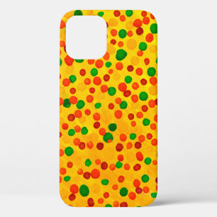 Polka dots watercolor seamless pattern iPhone 12 case