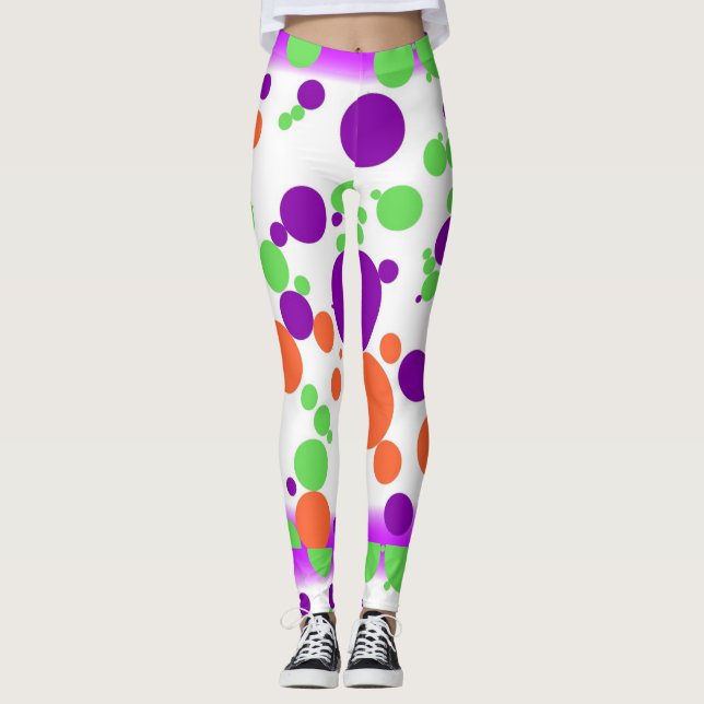 Polka Dots Women's Leggings (Front)