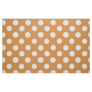 Polka Dotted Fabric/Orange Fabric