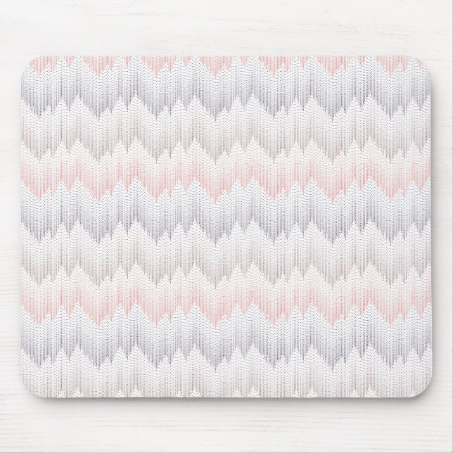 Polka Dotted Mountain Peak Pattern Mouse Mat (Front)