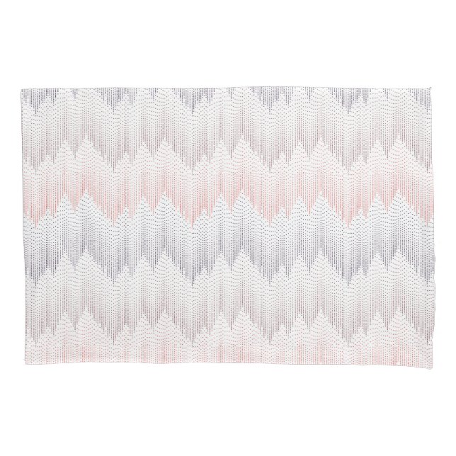 Polka Dotted Mountain Peak Pattern Pillowcase (Front-Left)