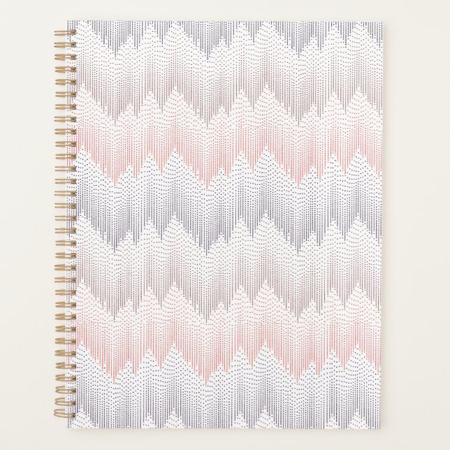 Polka Dotted Mountain Peak Pattern Planner (Front)