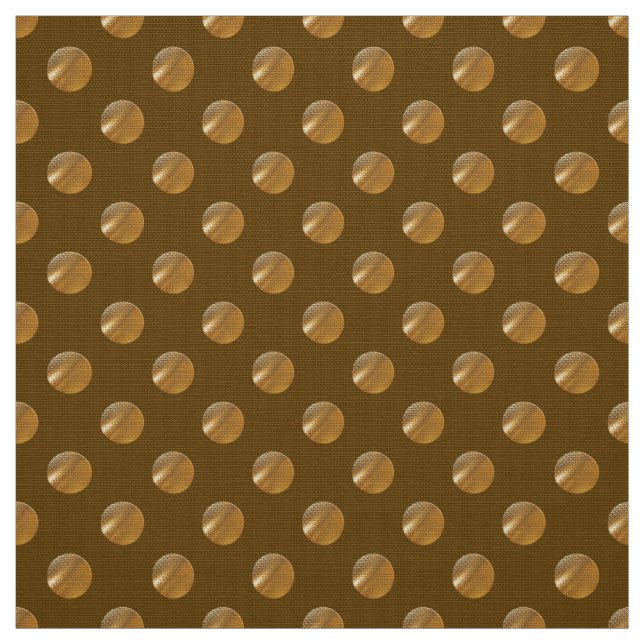 Polka golden dots fabric (Swatch)