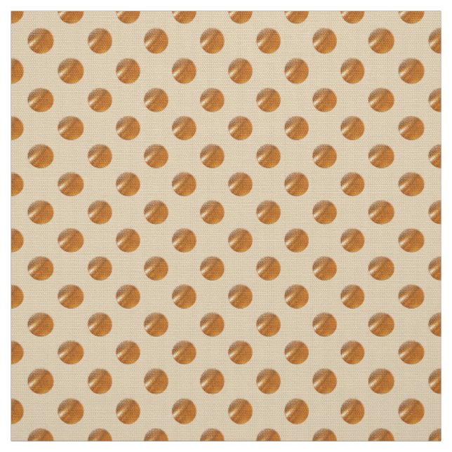 Polka golden dots fabric (Swatch)