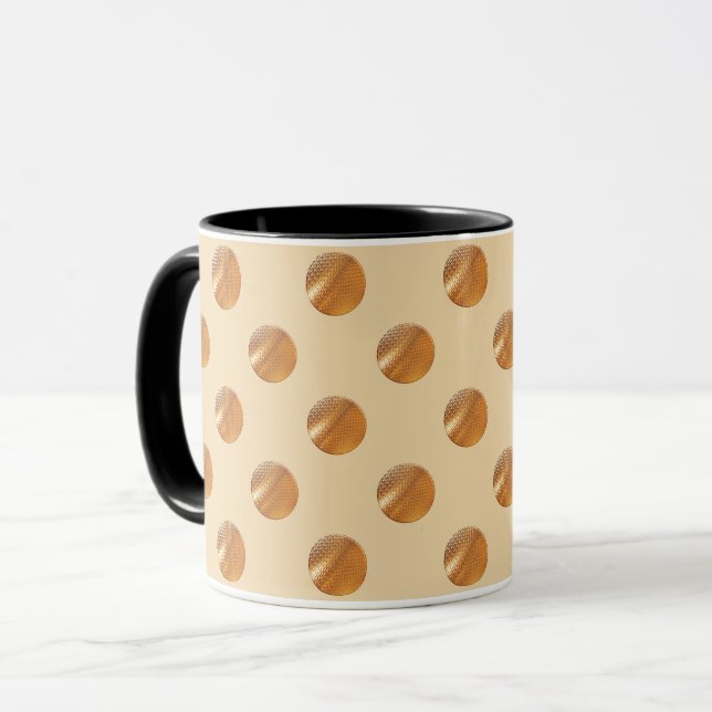 Polka golden dots mug (Front Left)