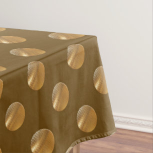 Polka golden dots tablecloth