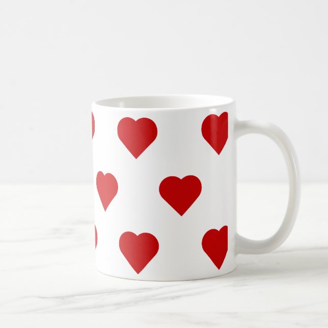 Polka Hearts Coffee Mug (Right)