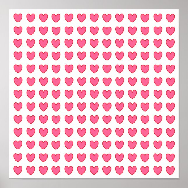 Polka Hearts Poster (Front)