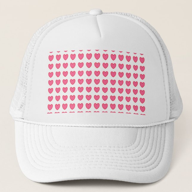 Polka Hearts Trucker Hat (Front)