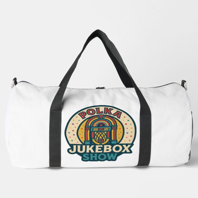 Polka Jukebox Logo Duffle Bag (Front)