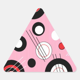 Polka Pink Triangle Sticker