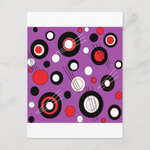 Polka Purple Postcard