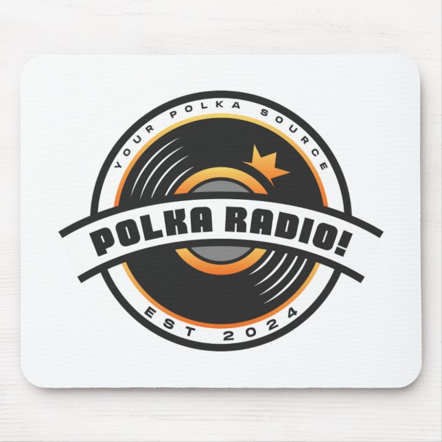 Polka Radio! Mouse Pad (Front)