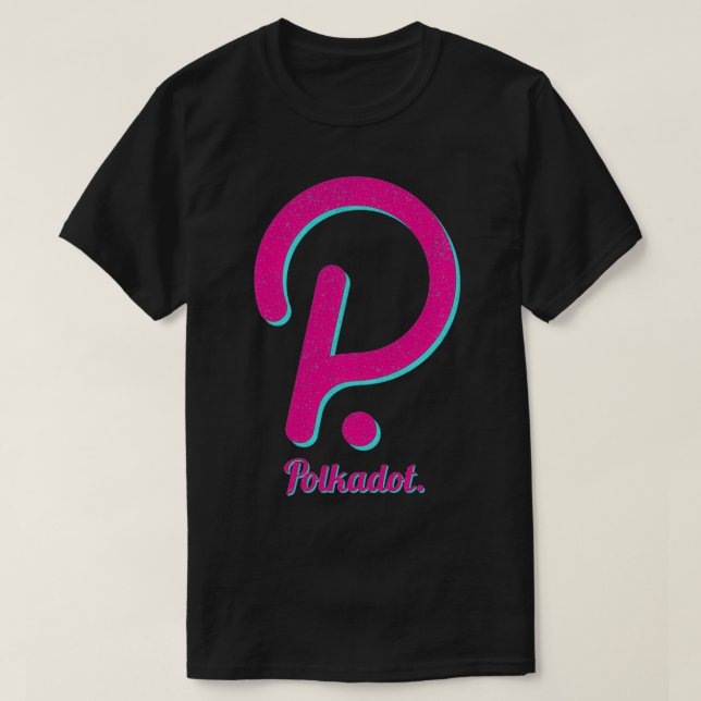 Polkadot Crypto Coin, DeFi Altcoin, Ethereum Block T-Shirt (Design Front)