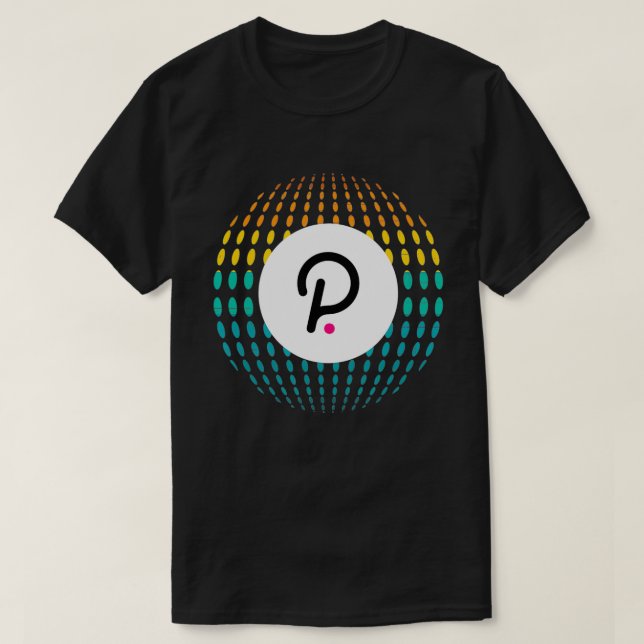 Polkadot DOT Crypto Colour Sphere Cryptocurrency L T-Shirt (Design Front)