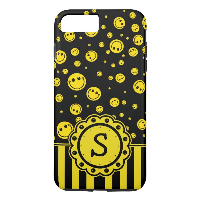 PolkaDot Monogram Case-Mate iPhone Case (Back)