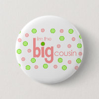 Polkadot pink and green Big Cousin T-shirt