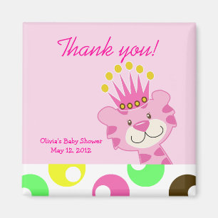 Polkadot Queen of the Jungle Favour Magnet