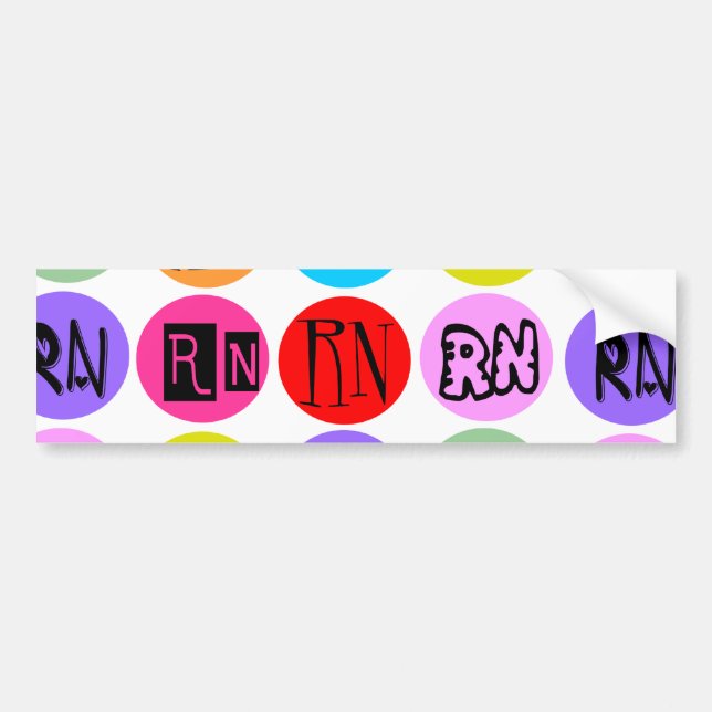 Polkadot RN Bumper Sticker (Front)