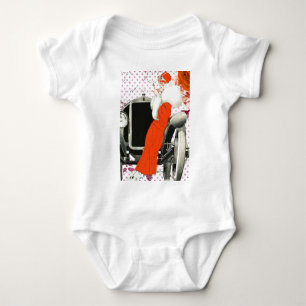 polkadots flapper baby bodysuit