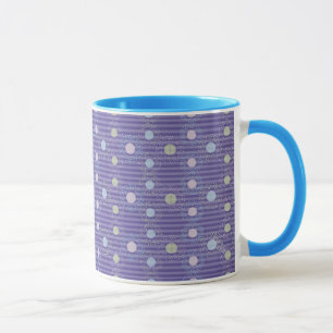 Polkadots n Purple Stripes Mug